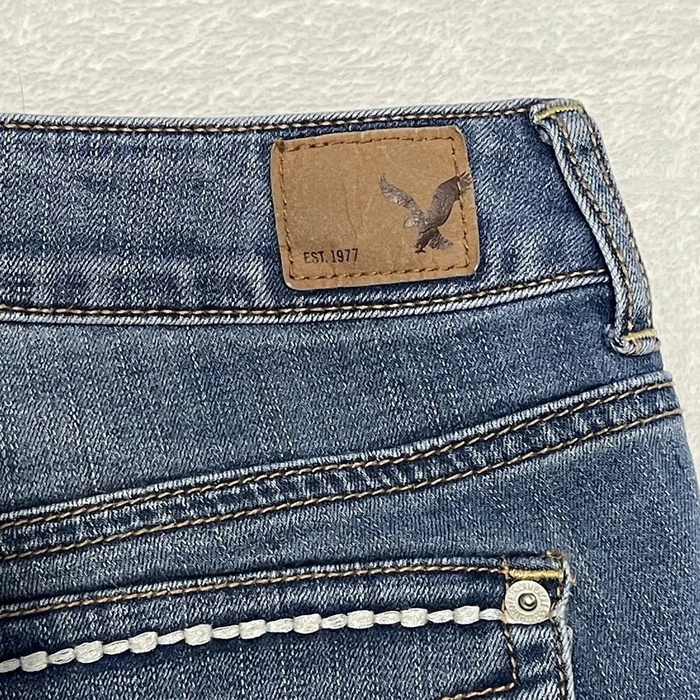 American‎ Eagle Women's Juniors Midi Super Stretch Shorts Size See Measurements